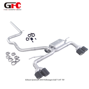 Système d'échappement à soupapes non indépendantes pour Volkswagen <span class=keywords><strong>Golf</strong></span> <span class=keywords><strong>7</strong></span> MK7 1.4T 1.6L, remplacement OEM du silencieux d'échappement - Product Image 1