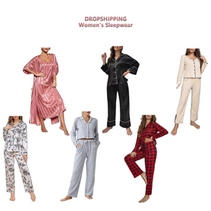 Shopify Agente de cumplimiento Dropshipping Ropa de dormir para mujer Entrega de pedidos de almacén Pijama de seda Vestido de noche Servicio de envío directo - Product Image 1