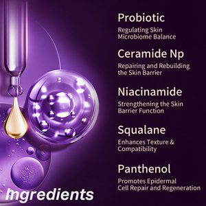 Suero Facial Reparador Nocturno con Pantenol Probiótico Personalizado, Vegano, Orgánico, Reduce Poros, Antiarrugas, Blanqueador, Esencia Facial - Product Image 2