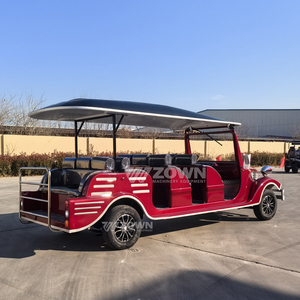 Voiture électrique classique rétro certifiée CE, 11 places, idéale pour les parcs et les attractions touristiques. - Product Image 4