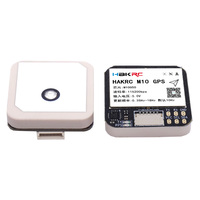 Module GPS HAKRC M10 avec boussole QMC5883, double protocole, entrée 5V, 25x25mm pour avion RC FPV longue portée