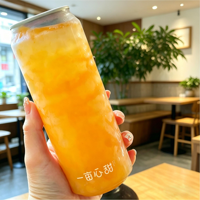 Bouteille en plastique PET transparente, écologique, scellée, pour boisson, lait, thé, vodka, eau, café, avec couvercles faciles à ouvrir