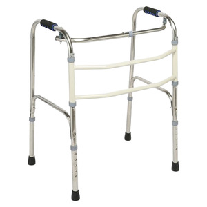 Stainless Steel <b>Walker</b> Foldable Four Legged Walking Aid For <b>Elderly</b> Rehabilitation Training Support - Product Image 2