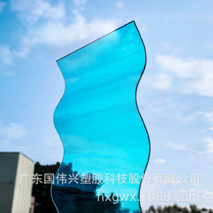 Customizable Pc Corrugated Roofing Tiles 2mm Thick Durable Impact Resistant Waterproof For Awnings Carports Sunrooms - Product Image 1