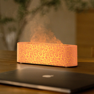 Desktop Flame Aroma <b>Diffuser</b>, USB Essential Oil <b>Diffuser</b> Humidifier, Colorful Mist Air Humidifier for Home Hotel - Product Image 3