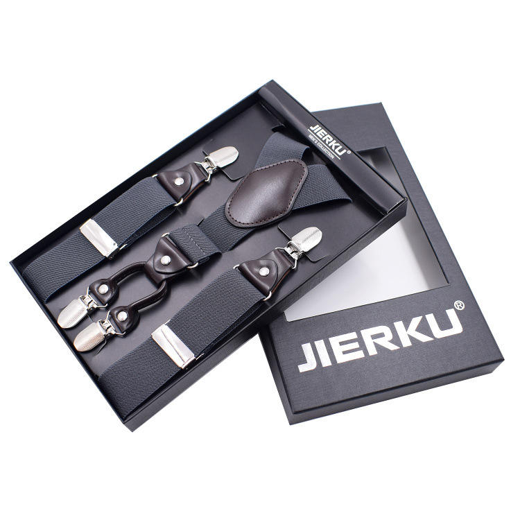 Cabeza de cuero adulto de cuatro clips-gris oscuro