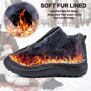 Bottes d'hiver imperméables pour femmes YL-26160, doublées de fourrure chaude, pour la marche en extérieur, les jours neigeux, les températures froides, ODM/OEM - Product Image 6