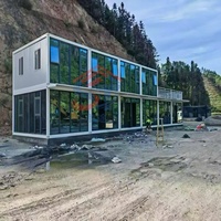 Casa Contenedor Modular Apilable de Dos Pisos, Prefabricada y Desmontable, Diseño Plegable de 20 Pies, Dormitorio Moderno, Hotel, Vivienda Flexible para Campus