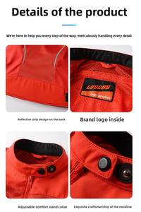 Traje de montar <span class=keywords><strong>en</strong></span> motocicleta para hombre, chaqueta transpirable de malla de primavera y verano, traje de tensión, traje de motocicleta anticaída - Product Image 3