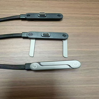 Support invisible portable 2-en-1 avec support intégré, câble de charge rapide 5A PD Type-C vers Type-C, chargeur multiple en cuivre pur, rotation à 360°