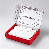 Boîtes en carton pliantes de haute qualité avec logo personnalisé pour l'emballage de vêtements et l'expédition par courrier
