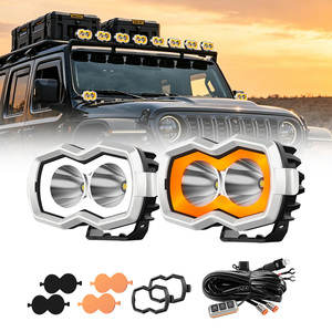 Fari LED Rettangolari da 5 Pollici per Camion, Luci Ausiliarie a Fascio Concentrato, Luci da Lavoro per Fuoristrada 4x4, Mini Luci di Guida a LED - Product Image 1