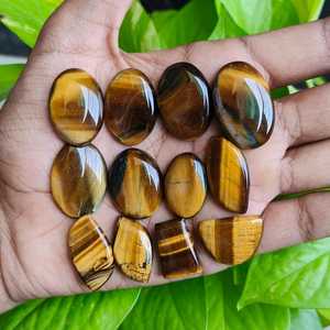 Lote de Cabujones de Ojo de Tigre, Piedras para Joyería, 241CT, Gemas Naturales Sueltas, Exportador Mayorista de India - Product Image 6