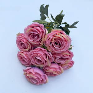 باقة ورد صناعي بألوان متعددة بسعر الجملة للديكور المنزلي وتزيين الحفلات والأعراس - Product Image 4