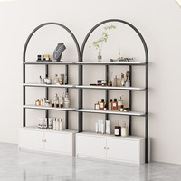 Idées de design pour les présentoirs de magasins de cosmétiques, design intérieur et extérieur de boutiques de maquillage, aménagement de l'agencement des meubles de magasins de cosmétiques