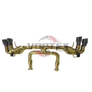 Sistema de Escape Vortex Valvetronic Catback con Acabado Dorado para Corvette C8, Sistema de Escape de Alto Rendimiento con Recubrimiento Dorado - Product Image 4