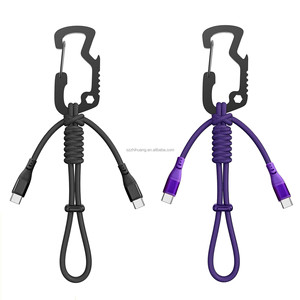 Câble de charge rapide 3A pour iPhone 15 <span class=keywords><strong>Pro</strong></span> Max, câble <span class=keywords><strong>porte</strong></span>-clés avec ouvre-bouteille intégré, support de bouteille, utilisé pour la randonnée, le camping, le cyclisme - Product Image 4