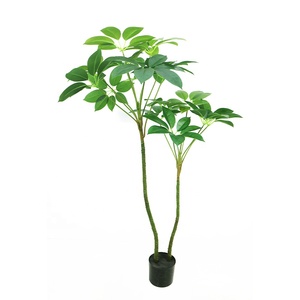 Árbol Artificial Schefflera <span class=keywords><strong>Arboricola</strong></span> Realista de 120 cm, Planta de Sombrilla Enano Artificial con Tacto Real - Product Image 3