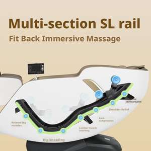 Cadeira de Massagem Inteligente 4D Luxuosa com Trilho SL Longo, Aquecimento nas Costas e na Cintura, Terapia de Grafeno, Gravidade Zero, Massagem Corporal Completa com Ar - Product Image 5