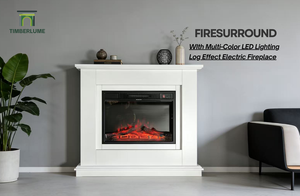 Caminetto Elettrico Moderno con Cornice Completa in MDF, Inserto da 23 Pollici con Luce LED - Product Image 3