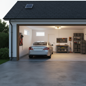 Plafonnier Rond d'Intérieur Blanc Chaud Froid 3 CCT avec Prise XT60 Panneau Solaire Télécommande IP44 pour Maison Balcon Garage Lumière - Product Image 3