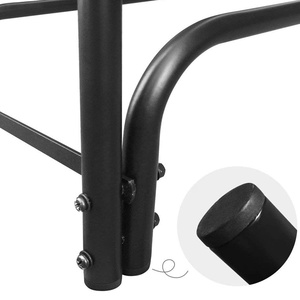 Support à <span class=keywords><strong>bois</strong></span> <span class=keywords><strong>de</strong></span> <span class=keywords><strong>chauffage</strong></span> en métal robuste, taille personnalisable, avec porte-bûches et étagère, pour usage intérieur - Product Image 5