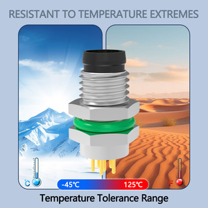 Cáp cảm biến M8 kết nối <span class=keywords><strong>6</strong></span> <span class=keywords><strong>pin</strong></span> thông tư Hàn phía trước gắn chặt Nam công nghiệp ổ cắm PCB bảng điều khiển gắn kết IP67 không thấm nước connectoof - Product Image 6