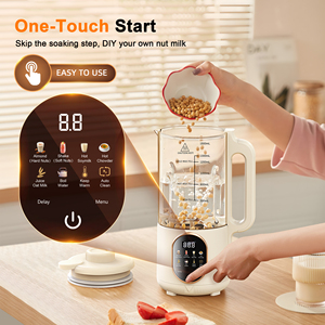 10 Trong 1 50Oz Hạt Sữa Nhà Sản Xuất Tự Động Nhà Máy Dựa Sữa Nhà Sản Xuất Chậm Trễ Bắt Đầu Đun Nước Giữ Ấm Tự Động Làm Sạch Forjuice Sữa Đậu Nành - Product Image 2