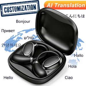 Écouteurs de <span class=keywords><strong>traduction</strong></span> en temps réel VTrans-18 OWS 3 en 1 avec IA, prennent en charge la <span class=keywords><strong>traduction</strong></span> de photos, équipement de <span class=keywords><strong>traduction</strong></span> pour les voyages et les affaires - Product Image 1
