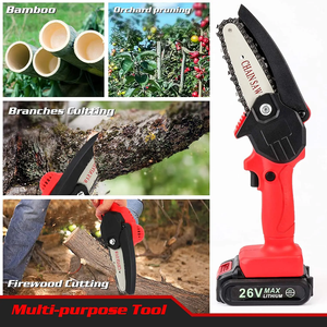 21V 4 Inch Cordless Electric <strong>Chainsaw</strong> Easy to Operate DIY Grade Handheld Chain Saw with Battery Power Source - Product Image 6