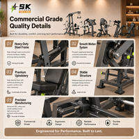 Ensemble complet d'équipements de gym SK pour centre de remise en forme, club, hôtel, machines d'entraînement de force et cardio, solution tout-en-un