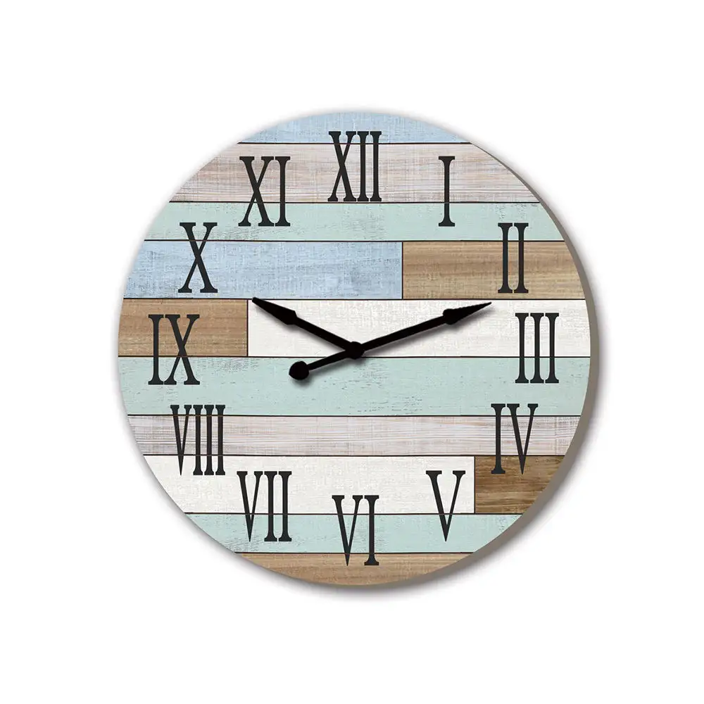 Industrial Design Custom Quartz Movement large Wooden Luxury Digital decorative wall clock for home decor