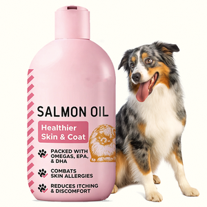 น้ำมันปลาแซลมอนบริสุทธิ์สกัดเย็นจากนอร์เวย์ ซีรีส์ขวดสีชมพู เงางาม บำรุงสุขภาพสัตว์เลี้ยง - Product Image 1