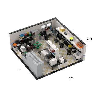 Model Rumah Mainan Balok Bangunan Kota untuk Anak Perempuan dan Anak-anak, Pemandangan Jalan Kota, Set Balok Bangunan - Product Image 2