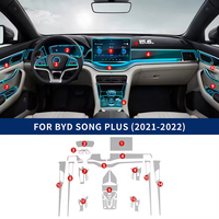 2023-2024 BYD Song Plus Film de protection anti-âge prédécoupé Autocollant intérieur de voiture en PVC transparent Kits d'intérieur à conduite à gauche
