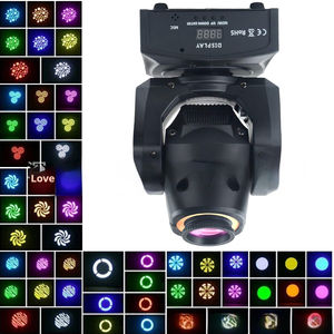 Fari mobili a LED RGBW 4 in <span class=keywords><strong>1</strong></span> da 25W con testa mobile, <span class=keywords><strong>8</strong></span> gobos e <span class=keywords><strong>8</strong></span> pattern, luci da palco a LED - Offerta imperdibile! - Product Image 3