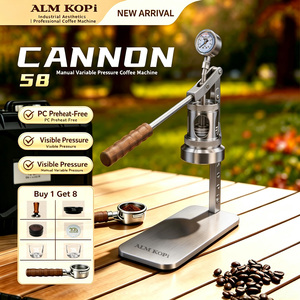 <span class=keywords><strong>Cafetera</strong></span> Manual ALMKOPi de Acero Inoxidable de 58 mm, No Eléctrica, Pequeña, Portátil, para Acampar al Aire Libre, con Presión Ajustable - Product Image 1