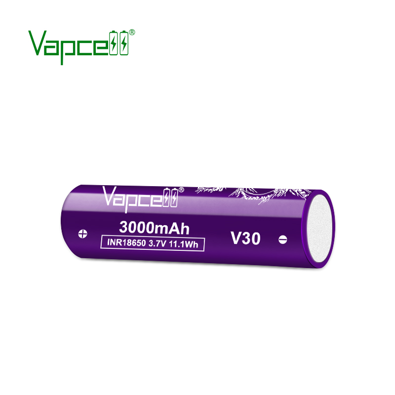 18650 Vapcell Battery - 3000mah, 20A, 3.7V with Zipper Case
