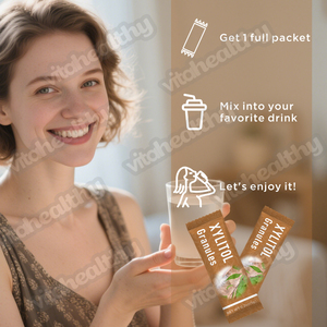 Vitahealthy OEM/ODM Marque distributeur Poudre de granulés de <span class=keywords><strong>xylitol</strong></span> Poudre d'arôme de <span class=keywords><strong>xylitol</strong></span> pure naturelle et biologique de qualité alimentaire - Product Image 4