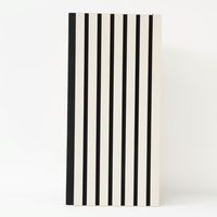Panneaux acoustiques muraux en lattes de bois, panneaux en feutre polyester insonorisants pour restaurant, hôtel, bureau et hall