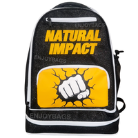 Mochila Negra con Brillantina y Logotipo de Pedrería, Bolsa con Cierre Súper Brillante para la Universidad, Deportes, Animadoras, Bordado de Nombres Deportivos