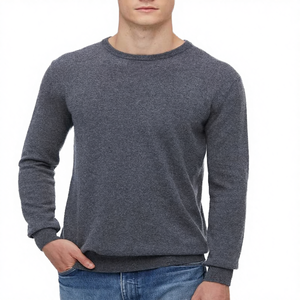 Pull-over col roulé en fibre de bambou 100 % respirant pour homme, personnalisable OEM/ODM, avec option de logo frontal, idéal pour la saison printanière - Product Image 2