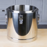 Baril isotherme en acier inoxydable empilable, chauffable, pour la restauration thermos/ glacière pour nourriture
