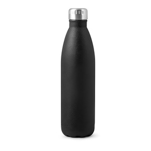 BOTELLA TÉRMICA DE ACERO INOXIDABLE 18/10 0.75LT 30X8 CM NEGRO/BRILLANTE - Product Image 1