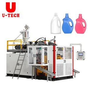 Fully automatic double stations plastic extrusion blow molding 2L detergent bottle making machine