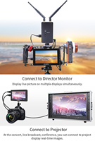 FEEL WORLD F6 Plus V2 6 pouces 3D LUT écran tactile IPS 1080 4K HD.MI entrée sortie DSLR caméra moniteur de terrain avec pare-soleil à bras inclinable