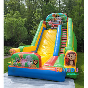 Zjezdzalnia Dmuchana toboggan gonflable pour enfants trampolin Con tobogan gonflable château sautant plein d'entrain et toboggan - Product Image 4