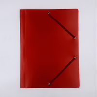 Carpeta de archivos con bolsillos de plástico PP personalizada para la escuela, oficina, papelería, cierre de cuerda elástica, carpeta de archivos