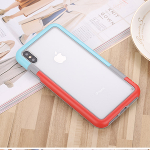 En stock <span class=keywords><strong>anti</strong></span> <span class=keywords><strong>chute</strong></span> double couleur acrylique transparent pour iphone X/XSM/XR - Product Image 5