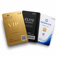 Tarjeta de Membresía VIP NFC Personalizada, Tarjeta de PVC Metálica Dorada con Código QR, Programa de Fidelización al por Mayor